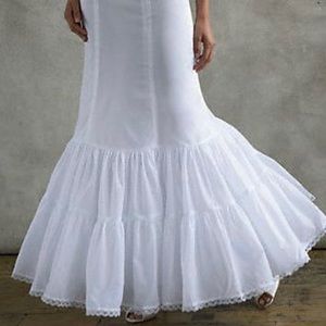 David’s Bridal fit and flare slip trumpet size 10